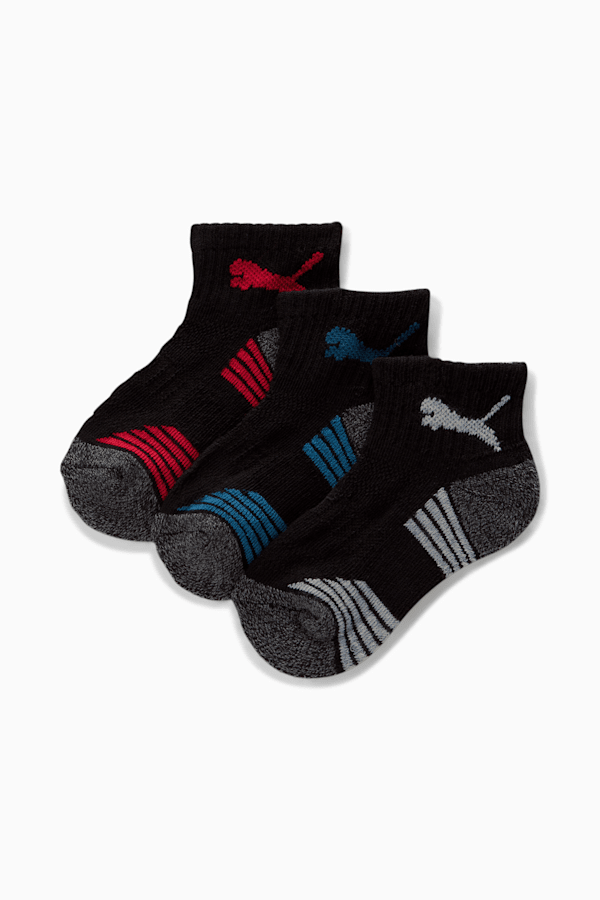 Kids' Terry Quarter Lenght Crew Sock [6 Pack]